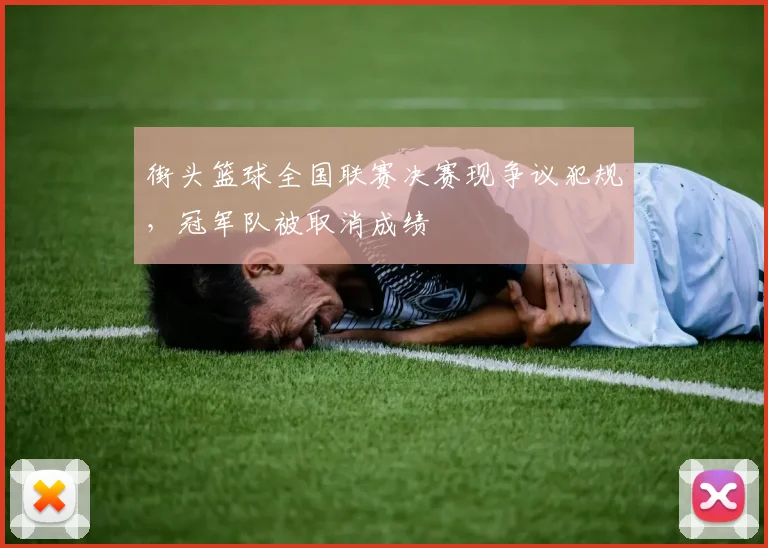 街头篮球全国联赛决赛现争议犯规，冠军队被取消成绩